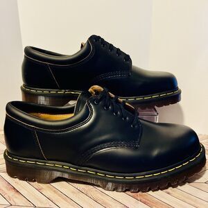 Dr Martens 8053 Nappa Leather Casual Shoes Mens 14 Black Preppy Goth Punk Grunge